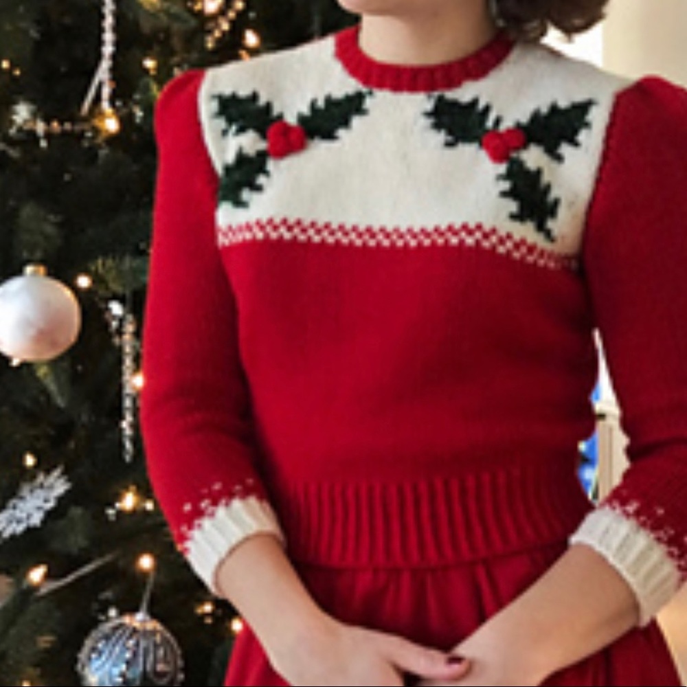Pinup Rockabilly Vintage Style Christmas Holiday Sweater